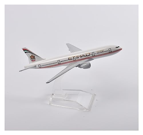 SHOUXI Aerobatic Flugzeug 16 cm Etihad Boeing B777 Flugzeugmodellflugzeug Modellflugzeug Aus Metalldruckguss Im Maßstab 1:400(C) von SHOUXI