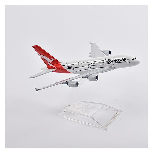 SHOUXI Aerobatic Flugzeug 16 cm Qantas Boeing 747 Flugzeugmodell, Flugzeugmodell Aus Metalldruckguss Im Maßstab 1:400(EIN) von SHOUXI