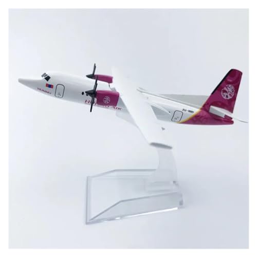 SHOUXI Aerobatic Flugzeug 16CM 1:400 Modelldruckguss-Legierungsflugzeug Air Mongolian Fokker 50 Airways Airline Display Model von SHOUXI