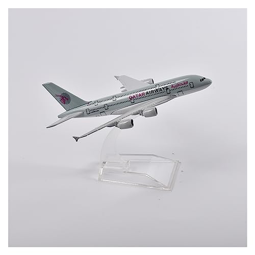 SHOUXI Aerobatic Flugzeug 16cm Qatar Airways A380 Flugzeugmodellflugzeug Modellflugzeuge Aus Metalldruckguss Im Maßstab 1:400(A380) von SHOUXI