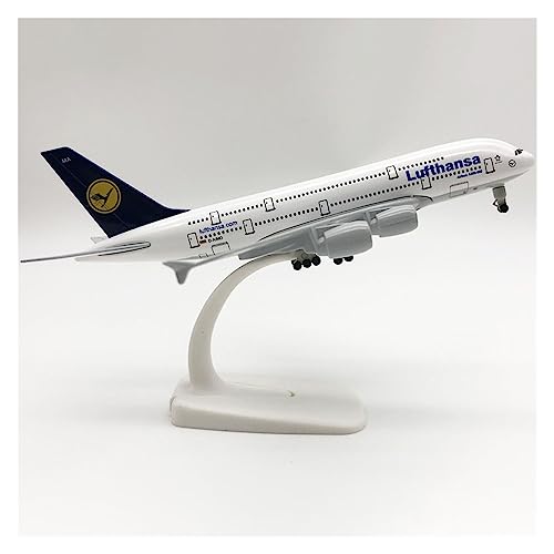 SHOUXI Aerobatic Flugzeug 20 cm Maßstab 1:400 A380 Lufthansa Airlines Flugzeuge Flugzeug Mit Fahrwerken Legierung Modell Spielzeug Für Sammlungen von SHOUXI