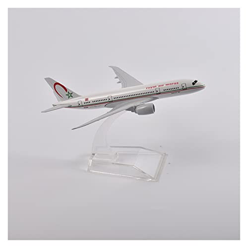 SHOUXI Aerobatic Flugzeug Flugzeuge Im Maßstab 1:400, 16 cm, Royal Air Maroc Boeing 787, Flugzeugmodell, Modellflugzeug, Metalldruckguss von SHOUXI