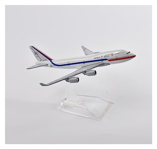 SHOUXI Aerobatic Flugzeug Maßstab 1:400, 16 cm, Korean Air Boeing 747, Flugzeugmodell, Flugzeugmodell Aus Druckguss, Metall, Geschenkkollektion(H) von SHOUXI