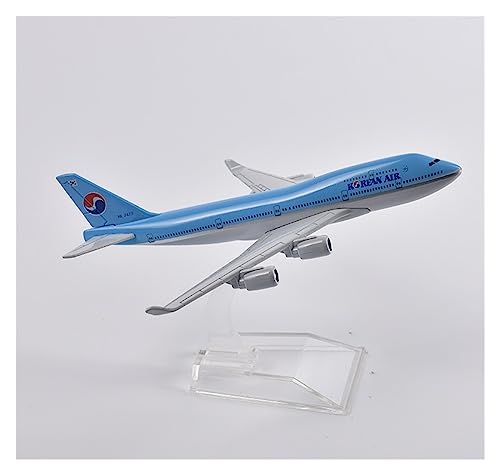 SHOUXI Aerobatic Flugzeug Maßstab 1:400, 16 cm, Korean Air Boeing 747, Flugzeugmodell, Flugzeugmodell Aus Druckguss, Metall, Geschenkkollektion(I) von SHOUXI