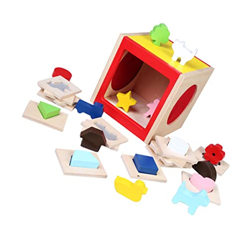 SHOWERORO 1 Satz Blindzauber-Touchbox Pädagogisches Spielzeug kinderspielzeug Kid Toys Tierspielzeug Stapelspielzeug für Kleinkinder blindes Berührungsspiel praktisches Spielzeug Holz von SHOWERORO