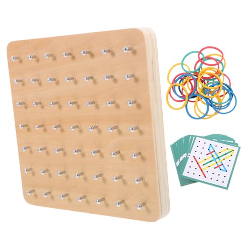 SHOWERORO Geoboard-Formen aus Holz für Jungen und Mädchen Montessori-Lernspielzeug für logisches Denken von SHOWERORO