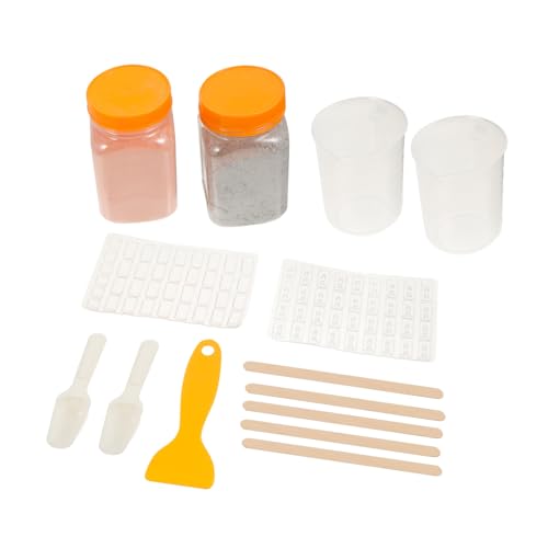 SHOWERORO 1 Satz Ziegelform-Set Asche Bausatz Miniaturwerkzeug Zur Ziegelherstellung Modellmaterial Für Den Sandtischbau Puppenhaus-Miniatur-Steine Mini-Formen Für Tonziegel Kieselgel von SHOWERORO