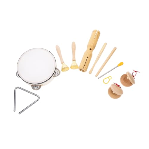 SHOWERORO 1 Set Musikunterricht Musikspielzeug Musikinstrumente Für Kinder Im Alter Von 5–9 Jahren Tamburin Für Kinder Schlagspielzeug Für Kleinkinder Schlaginstrumente Für Kinder von SHOWERORO