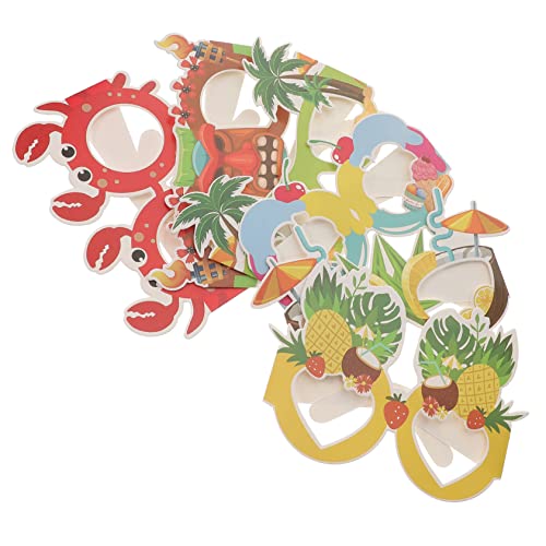 SHOWERORO 12St Hawaii Papier gläser faschingsbrille karnevalsbrille Lustiges Spielzeug party supplies Hawaii-Dekor hawaiianische Brillengestelle Partybrille Partyzubehör zum Thema Strand von SHOWERORO