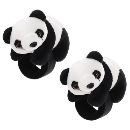 SHOWERORO 2 Stück Plüschtier-schlagarmband, Gefülltes Panda-Armband, Cartoon-schlagarmband, Spielzeug Für Kinder von SHOWERORO