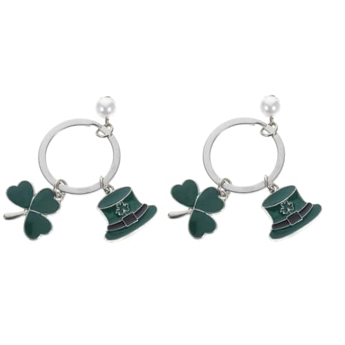 SHOWERORO 2St Schlüsselanhänger shamrock paket Taschenanhänger key chain weihnachten wichtelgeschenk Schlüsselbund Schlüsselhalter aus Rucksack-Anhänger Handtaschen-Anhänger-Charms von SHOWERORO