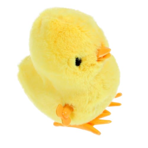 SHOWERORO 2St Springendes gelbes Huhn Plüsch Hase aufziehen Mini-Osterküken Osterspielzeug chicken toy Aufziehbares Huhn entzückende Hühnerspielzeuge kreatives Hühnerspielzeug Plastik Yellow von SHOWERORO