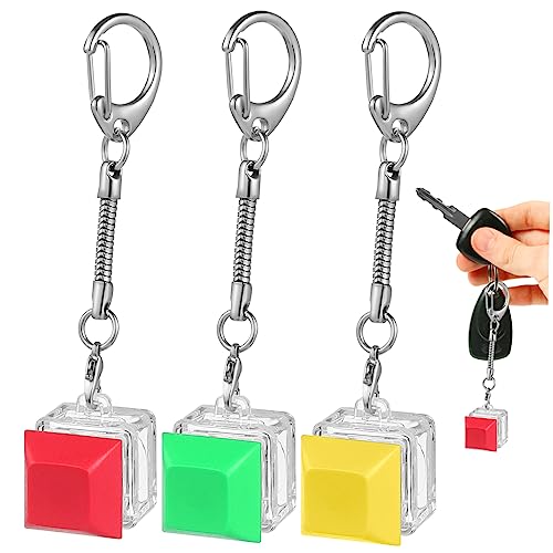 SHOWERORO 3St Schlüsselanhänger Schlüsselhalter Tastatur-Schlüsselbund Mini-Tastatur fingertip toy mechanical keyboard keybords klawiatura schlüsselbrett schlüsselketten Zinklegierung von SHOWERORO