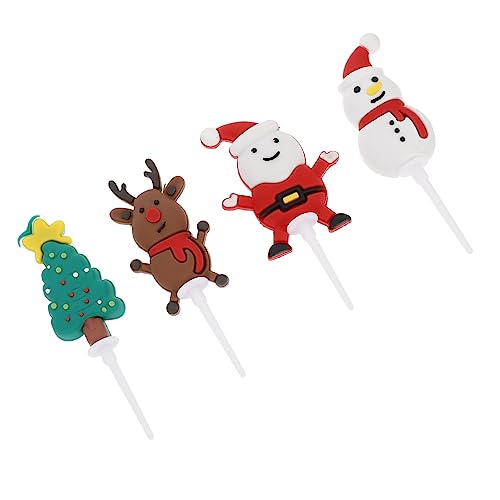 SHOWERORO Weihnachten Themen Kuchen Topper Set Kuchen Dekorationen Kuchen Toer Party Kuchen Topper Ornament von SHOWERORO