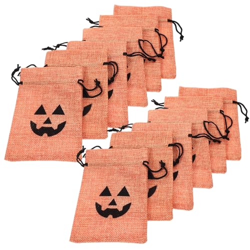 SHOWERORO 50 Stück Kordelzugbeutel Halloween Party Halloween Fiesta סוויץ Candy Dulfer Kordelzugbeutel Wiederverwendbare Tasche Süßigkeitenbeutel Verpackungsbeutel Taschen Nachahmung von SHOWERORO