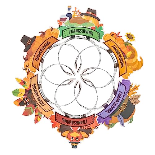 SHOWERORO Thanksgiving Thanksgiving Karte Herbst Festival Kopfschmuck Frauen Haarband Papier Stirnband von SHOWERORO