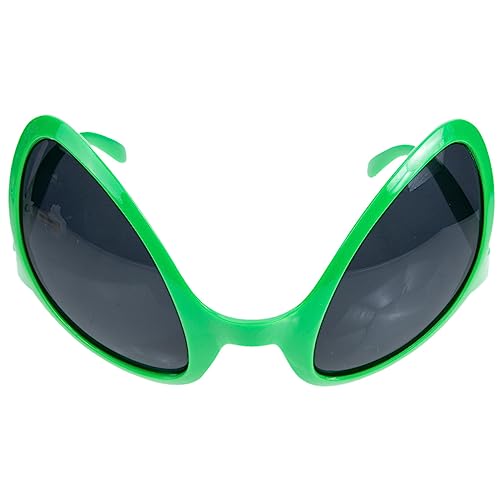 SHOWERORO Alien-Sonnenbrille Neuheitsbrille Alien-Brille für Männer grüne Brille Rollenspielkostüm halloween brillen faschingsbrille Kostümbrille Alien-Brille für Kinder Alien-Kostüm Plastik von SHOWERORO