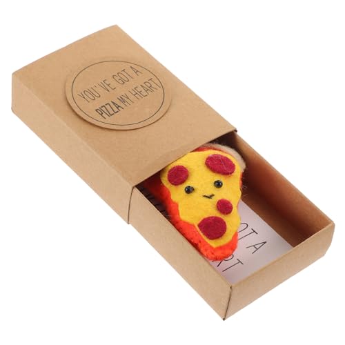 SHOWERORO Box Pizza Freundschaft Freundschaft Pizza Spielzeug Pizza Partygeschenke Pizza Dekoration Festival Pizza Spielzeug Freunde Bezaubernde Pizza Vliesstoff von SHOWERORO