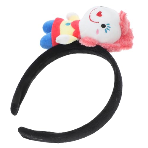 SHOWERORO Clown Stirnband Alberne Hüte Clown Perücke Zirkus Haarteil Clown Schuhe Clown Kostüm Regenbogen Stirnband Clown Zubehör Clown Hüte Kostüme Haarband Stirnbänder von SHOWERORO