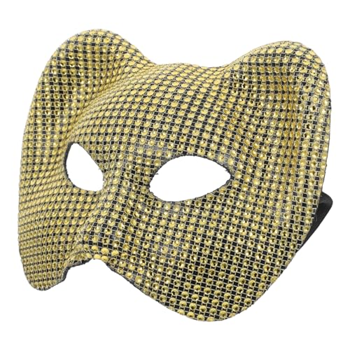 SHOWERORO Leopardenmaske goldene maske Halloween-Maske Atemberaubende Masken Maskerade Zubehör Masken für Fasching Masken-Cosplay Kostümzubehör lustige Maske party dekorative maske Plastik von SHOWERORO