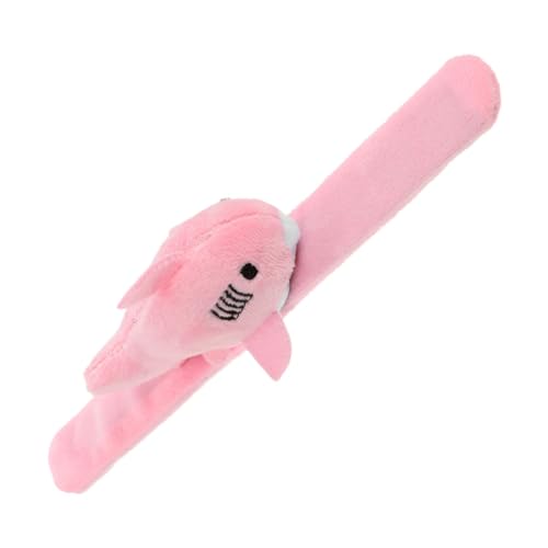 SHOWERORO Plüschring Spielzeug für Kinder kinderspielzeug saumband bügel Wrist Kid Toys Stofftier-Armband gefülltes Schlagarmband Bänder mit Tiermuster Partyzubehör pp Baumwolle Rosa von SHOWERORO