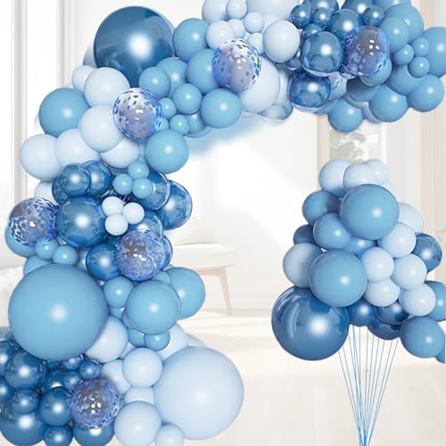 131 teiliges blaue Luftballons, Partyballons, Ballon Partydekorationen, luftballons hochzeit, ideal als Geburtstagsdekoration, Partydekoration, Hochzeitsdekoration von SHRADS