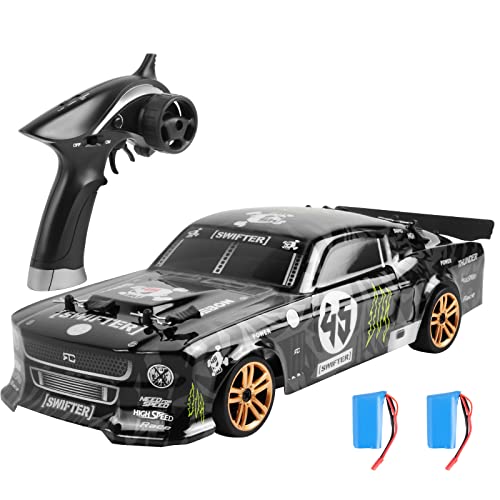 SHUAIGUO RC Drift Car 1/18 RC Car 2,4 GHz 4WD 30 km/h Hochgeschwindigkeits-RC-Rennwagen für Kinder Kinder Jungen Geschenk RTR 2 Batterie von SHUAIGUO