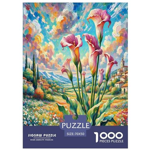Calla Lilie Puzzle 1000 Teile Schwer Puzzle Spielzeug Lernspiel Impossible Herausforderung Spielzeug Für Erwachsene Und Kinder Ab 12 Jahren 70x50cm/1000pcs Calla Lilie Puzzle 1000 Teile Schwer Puzzle Spielzeug Lernspiel Impossible Herausforderung Spielzeug Für Erwachsene Und Kinder Ab 12 Jahren 70x50cm/1000pcs von SHUNXIFQ