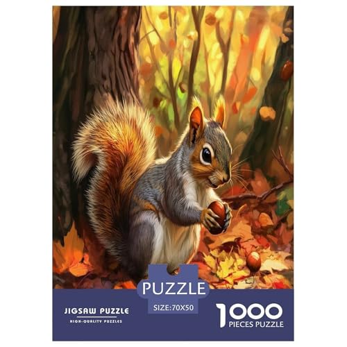 Eichhörnchen Puzzle 1000-teilige Schwer Puzzle Spielzeug Lernspiel Impossible Herausforderungsspielzeug Für Erwachsene Kinder 70x50cm/1000pcs Eichhörnchen Puzzle 1000-teilige Schwer Puzzle Spielzeug Lernspiel Impossible Herausforderungsspielzeug Für Erwachsene Kinder 70x50cm/1000pcs von SHUNXIFQ