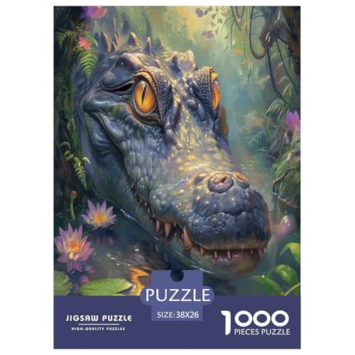 Krokodil Puzzles 1000 Teile Schwer Puzzle Spielzeug Pädagogisches Spiel Impossible Herausforderungsspielzeug Für Erwachsene Kinder 38x26cm/1000pcs Krokodil Puzzles 1000 Teile Schwer Puzzle Spielzeug Pädagogisches Spiel Impossible Herausforderungsspielzeug Für Erwachsene Kinder 38x26cm/1000pcs von SHUNXIFQ