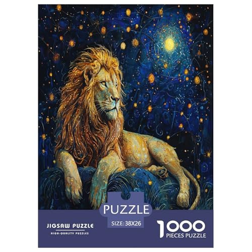 Löwen Puzzle 1000 Teile Schwer Puzzle Spielzeug Pädagogisches Spiel Impossible Herausforderungsspielzeug Für Erwachsene Kinder 38x26cm/1000pcs Löwen Puzzle 1000 Teile Schwer Puzzle Spielzeug Pädagogisches Spiel Impossible Herausforderungsspielzeug Für Erwachsene Kinder 38x26cm/1000pcs von SHUNXIFQ
