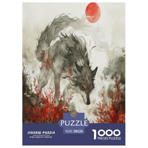 Wolf Puzzle 1000-teilige Schwer Puzzle Spielzeug Lernspiel Impossible Herausforderung Spielzeug Für Erwachsene Kinder 38x26cm/1000pcs Wolf Puzzle 1000-teilige Schwer Puzzle Spielzeug Lernspiel Impossible Herausforderung Spielzeug Für Erwachsene Kinder 38x26cm/1000pcs von SHUNXIFQ