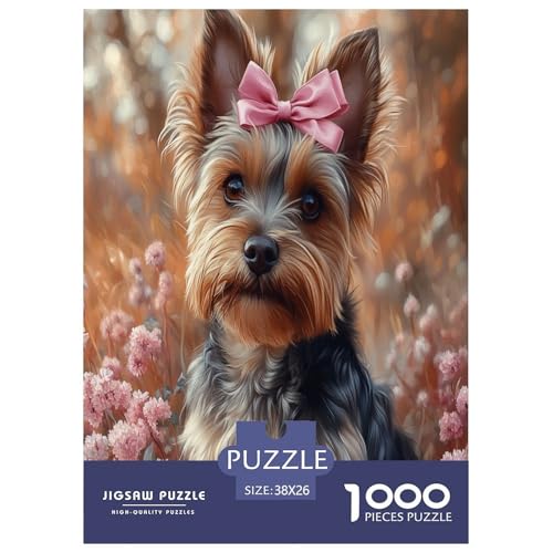 Yorkshire Terrier Puzzle 1000 Teile Schwer Puzzle Spielzeug Pädagogisches Spiel Impossible Herausforderung Spielzeug Für Erwachsene Kinder 38x26cm/1000pcs Yorkshire Terrier Puzzle 1000 Teile Schwer Puzzle Spielzeug Pädagogisches Spiel Impossible Herausforderung Spielzeug Für Erwachsene Kinder 38x26cm/1000pcs von SHUNXIFQ
