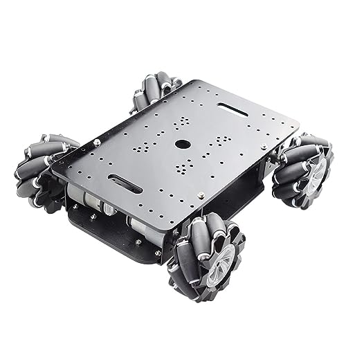 mecanum räder 5 kg Last Doppel Chassis Mecanum Rad Roboter Auto Chassis Kit mit 4 stücke 12 V Encoder Motor for AR-duino Raspberry Pi DIY STEM von SHYISY