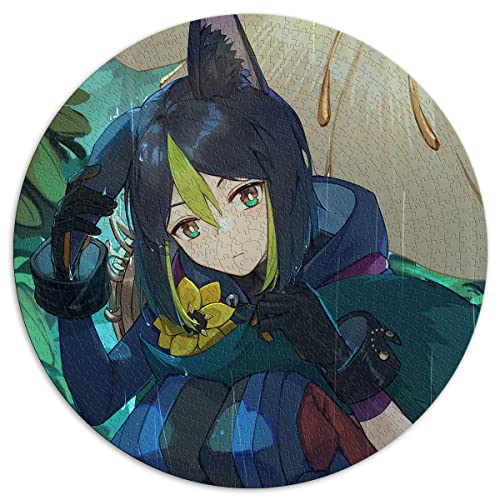 1000-teiliges Puzzle für Erwachsene Genshin Impact Tighnari Kreative runde Puzzles für Erwachsene und Kinder ab 12 Jahren Puzzle aus Pappe Puzzles Lernspiel Herausforderungsspielzeug 1000-teiliges Puzzle für Erwachsene Genshin Impact Tighnari Kreative runde Puzzles für Erwachsene und Kinder ab 12 Jahren Puzzle aus Pappe Puzzles Lernspiel Herausforderungsspielzeug von SIBREA