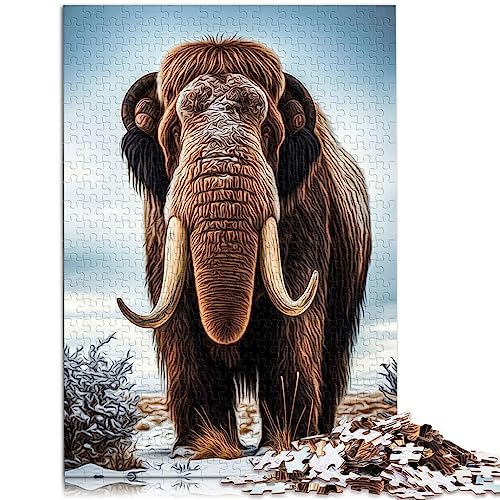 Erwachsene Puzzles Geschenke Mammut 1000 Teile Puzzle Teenager Papppuzzles Spielzeug Intellektuelles Spiel Größe: 26 x 38 cm von SIBREA