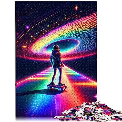 Erwachsene Puzzles Geschenke Regenbogengeist 1000 Teile Puzzle Holzpuzzle Geeignet für Erwachsene und Jugendliche ab 12 Jahren Dekomprimierendes intellektuelles Lernspielzeug Größe: 50x75 cm von SIBREA