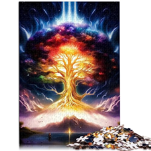 Puzzle „Kosmischer Baum des Lebens“, 1000 Teile, Puzzle für Erwachsene und Kinder ab 12 Jahren, Papppuzzle, tolles Geschenk für Erwachsene, Größe: 26 x 38 cm von SIBREA