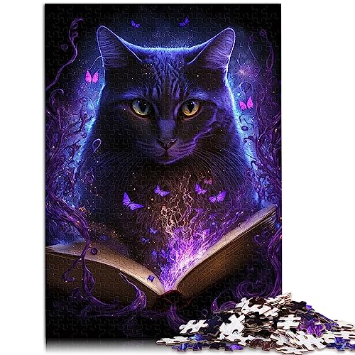 Puzzle „Magische Katze“, 1000 Teile, für Erwachsene, Holzpuzzle, geeignet für Erwachsene und Kinder ab 12 Jahren, Erwachsene, Größe: 50x75 cm von SIBREA