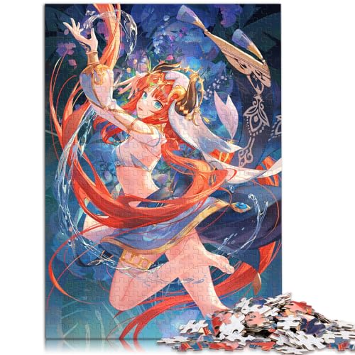 Puzzle 1000 Teile Puzzle Genshin Impact Nilou Holzpuzzle für Erwachsene Kinder Tolles Geschenk für Erwachsene Größe: 50 x 75 cm von SIBREA