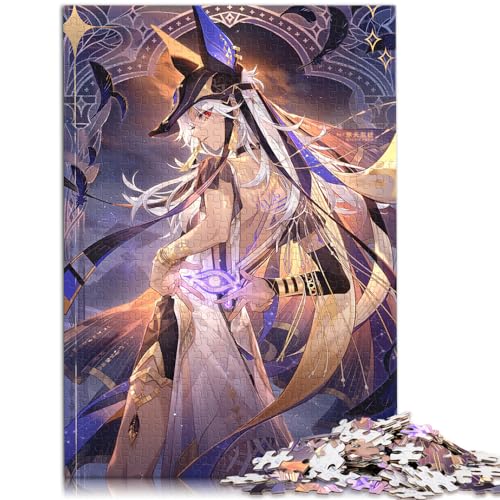 Puzzle Genshin Impact Cyno, 1000-teiliges Puzzle für Erwachsene und Familien, Papppuzzles, Lernspiel, Herausforderungsspielzeug, Größe: 26 x 38 cm von SIBREA