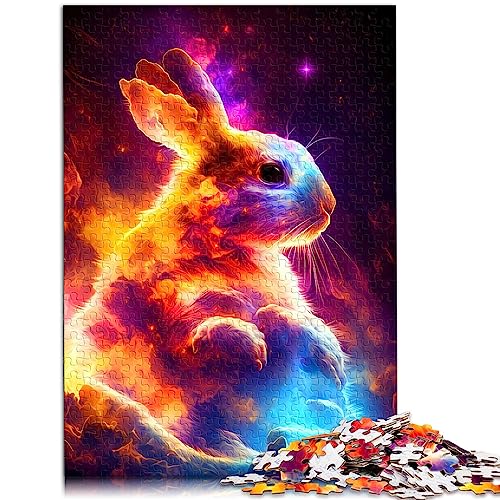 Puzzle Hase, 1000 Teile, Holzpuzzle, geeignet für Erwachsene, Familienspiele, Größe: 50x75 cm von SIBREA