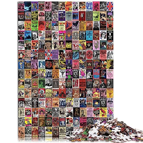 SIBREA Vintage Collage 1000 Teile Puzzle für Erwachsene und Familien, Holzpuzzle, Tolles Geschenk ab 12 Jahren, Größe: 50x75 cm von SIBREA