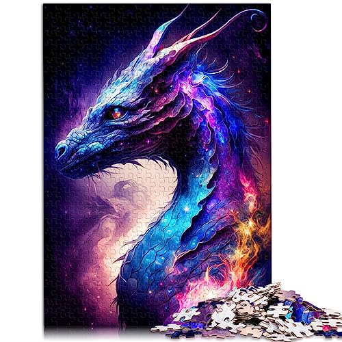 Puzzle für Erwachsene, Drachen-Puzzle für Erwachsene, 1000 Teile, für Erwachsene, Geschenke, Papppuzzle, Lernspiele, Heimdekoration, Puzzle. Größe: 26x38cm von SIBREA