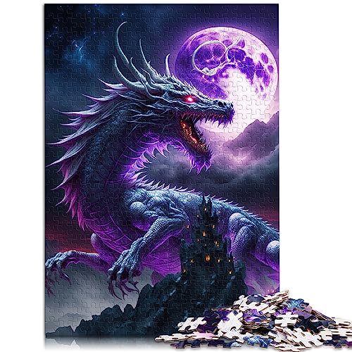 Puzzle für Erwachsene, Drachenpuzzle, 1000-teiliges Holzpuzzle, geeignet für Erwachsene und Kinder über 12 Jahre, pädagogisches Spielzeug zum Stressabbau, Puzzlegröße: 50x75 cm von SIBREA