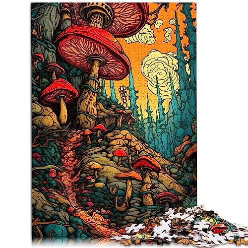 Puzzle für Erwachsene, Fantastische Pilzwelt, 1000-teiliges Puzzle für Erwachsene, für Jugendliche und Erwachsene, Papppuzzles, pädagogisches Spielzeug zum Stressabbau, Puzzlegröße: 26 x 38 cm von SIBREA