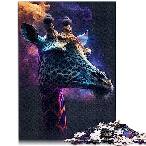 Puzzle für Erwachsene, Giraffe, 1000 Teile, Puzzle für 12-Jährige, Papppuzzle, Lernspiel für Erwachsene, Kinder, Größe: 26 x 38 cm von SIBREA