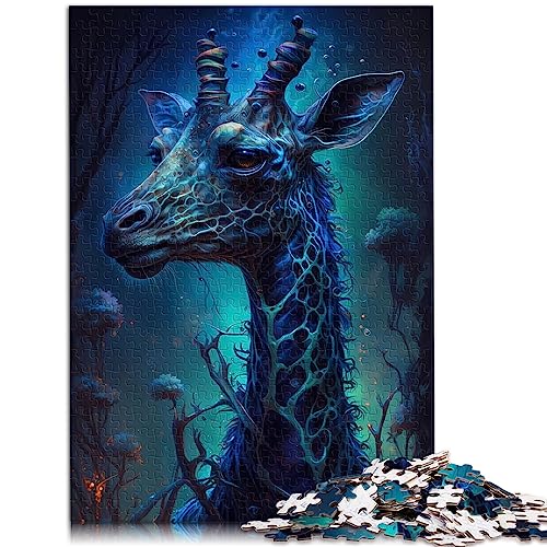 Puzzle für Erwachsene, Giraffe, andersweltlich, 1000 Teile, für Erwachsene, Geschenke für Erwachsene und Familien, Papppuzzles, Geburtstagsgeschenk, Geschenke für Erwachsene, Größe: 26 x 38 cm von SIBREA