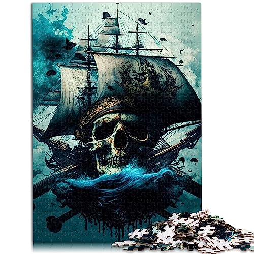 Puzzle für Erwachsene, Piratenschiff, 1000 Teile, für Erwachsene und Familien, Papppuzzle, Spielzeug, Denkspiel, Größe: 26 x 38 cm von SIBREA