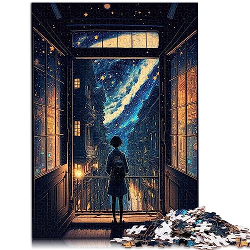 Puzzle für Erwachsene, Sternenfenster, 1000 Teile, für Erwachsene, Holzpuzzle für Erwachsene und Jugendliche ab 12 Jahren, herausforderndes Spiel, Größe: 50x75 cm Puzzle für Erwachsene, Sternenfenster, 1000 Teile, für Erwachsene, Holzpuzzle für Erwachsene und Jugendliche ab 12 Jahren, herausforderndes Spiel, Größe: 50x75 cm von SIBREA